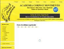 Tablet Screenshot of corpoemovimento99.com